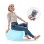 Sedile gonfiabile Innovagoods Pulight - Luce LED m...