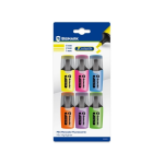 Confezione da 6 mini pennarelli fluorescenti al ne...