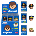 Dohe Playmobil Display of 24 Gomme da cancellare -...
