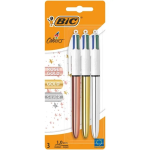 Compra Confezione da 3 penne a sfera retrattili Bic, 4 co... Confezione da 3 penne a sfera retrattili Bic, 4 co...