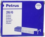 Petrus Staples 26/6 zincato - Fino a 30 fogli - Sc...