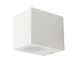 Wall Sleek Wall Fitting Square White Body 1 Way Ip44