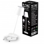 V-TAC Lampada LED da Tavolo 2W Colore Bianco in Al...