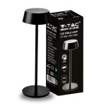 V-TAC Lampada LED da Tavolo 2W Colore Nero in Allu...