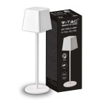 V-TAC Lampada LED da Tavolo 2W Colore Bianco in Al...