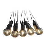 V-TAC Catenaria 12m con 10 Lampadine LED 0.5W con ...