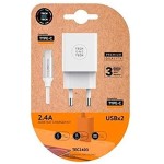 Caricabatterie da rete TechOneTech + Cavo da USB-A...