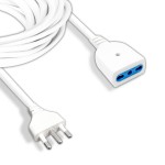 V-TAC Prolunga di Corrente 5m con Spina Bipasso 2P...