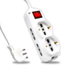 V-TAC Multipresa con Cavo 1,5m 4 Prese Laterali 10...