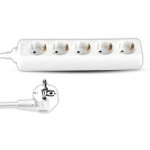 V-TAC Multipresa con Cavo 1,5m 5 Prese 10A 2P + Sc...