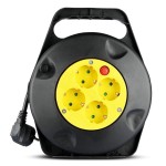 V-TAC Prolunga Avvolgicavo con 4 prese 10A 2P + Sc...