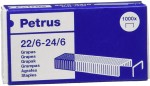 Petrus Staples 22/6 zincato - Fino a 30 fogli - Sc...