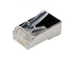 Plug Rj45 Rete Cat.6 Ftp Transparet Conf. 10Pcs Adj