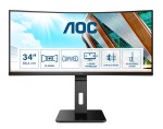 Aoc Monitor Curvo 34 Led Va 21:9 Qhd 1Ms 300 Cdm, ...