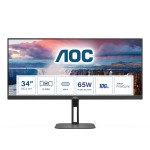 Aoc Monitor 34 Led Va Wqhd 21:9 4Ms 300 Cdm, Reg A...