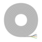 AISENS A135-0660 cavo di rete Grigio 100 m Cat6 U/...