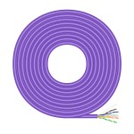 AISENS A135-0748 cavo di rete Viola 305 m Cat6 U/U...