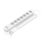 AISENS ASPS-2A2C16-W prolunghe e multiple 1,4 m 6 ...