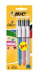 BIC 4 Colours Shine Nero, Blu, Rosso, Verde Medio ...