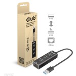 Club3D Hub Usb 3.2 Gen1 Type A 3-Ports Gigabit Eth...