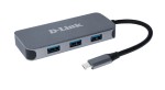Hub USB-C D-Link con 3 USB 3.0, 1 USB-C, 1 HDMI 4K...