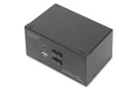 Switch Kvm 2 Porte 4K, Doppio Schermo Hdmi® Usb