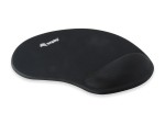 Tappetino Mouse Pad Gel Nero Supporto Polso