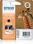 Epson Giraffe Confezione doppia Nero T0711H Inchio...