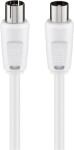 Cavo Antenna Maschio/Femmina Mt 2,50 Colore Bianco