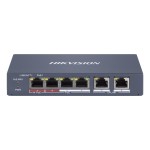 Switch Hikvision Smart Managed Hi-Poe 10/100 L2, 4...