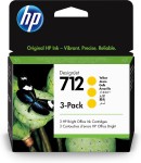 Originale Hp Cart Ink Giallo 712, 3 Pack