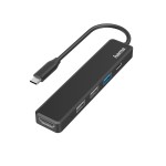 Hama HUB USB Type C 3.2 Gen 1 / 3 porte USB A, 1 p...