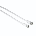 Hama 00205037 cavo coassiale 1,5 m F Bianco