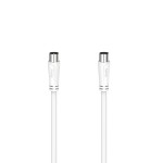 Hama 00205051 cavo coassiale 20 m Bianco