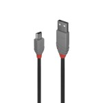 Lindy 3M Usb 2.0 Kabel A/Mini-B, Anthra