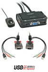Lindy Compact Switch Kvm Vga 2 Porte  Usb 2.0 Audi