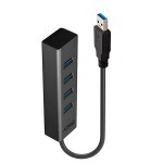 Lindy Hub Usb 3.0, 4 Porte