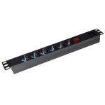 Compra Multipresa Da Rack 19" 6 Prese Universali Con ... Multipresa Da Rack 19" 6 Prese Universali Con ...