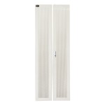 PORTA IN METALLO TRAFORATA GRIGIA A 2 ANTE PER ARM...