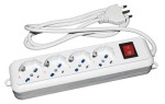 Multipresa 4 Prese Universali Ita/Schuko 10/16 A -...