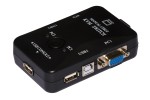 Switch Kvm Manuale Per 2 Pc Usb/Vga Con 1 Mouse, 1...