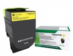 ORIGINALE Lexmark toner giallo 71B2HY0 CS/CX417/51...