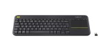 Logitech Tastiera Wireless K400Plus Nera
