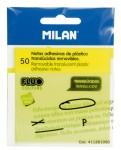 Milan 411261050 pouch autoadesiva Quadrato Traspar...