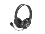 NATEC Bear 2 Auricolare Cablato A Padiglione Nero