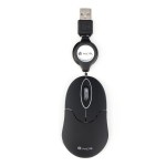 Mouse USB 1000dpi - Cavo Retrattile - 3 Pulsanti -...