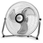 Orbegozo PW 1240 ventilatore Nero, Acciaio inox