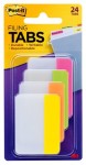 Post-It Tabs, 2 inch Solid, Assorted Bright Colors...