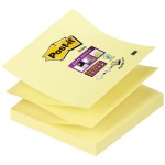 3M Z-Notes pouch autoadesiva Quadrato Giallo 90 fo...