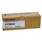 ORIGINALE Ricoh toner giallo 408187 SP C360HEY 500...